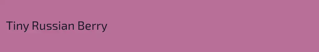 Tiny Russian Berry